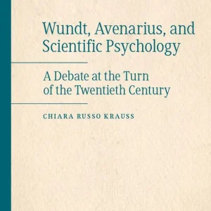 Wundt, Avenarius, and Scientific Psychology