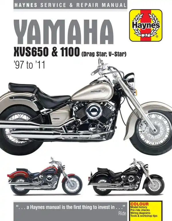Yamaha XVS650 & 1100 Drag Star/V-Star (97 - 11) Haynes Repair Manual | 0:e upplagan I lager