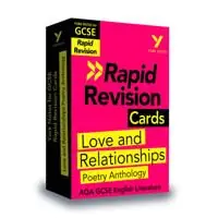 York Notes for AQA GCSE (9-1) Rapid Revision Cards: Love and Relationships AQA Poetry Anthology | 0:e upplagan Endast denna vecka