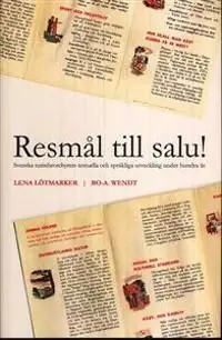 Fynd Resmål till salu : svenska turistbroschyrers textuella och språkliga utveckling | 1:a upplagan