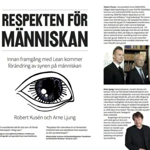 Respekten för människan - innan framgång med Lean kommer förändring av synen på människan | 1:a upplagan Köp nu