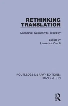Endast idag Rethinking Translation | 1:a upplagan