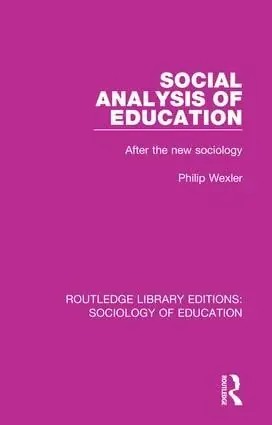 Bästa pris Social Analysis of Education | 1:a upplagan