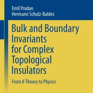 Begränsat erbjudande Bulk and Boundary Invariants for Complex Topological Insulators | 1:a upplagan