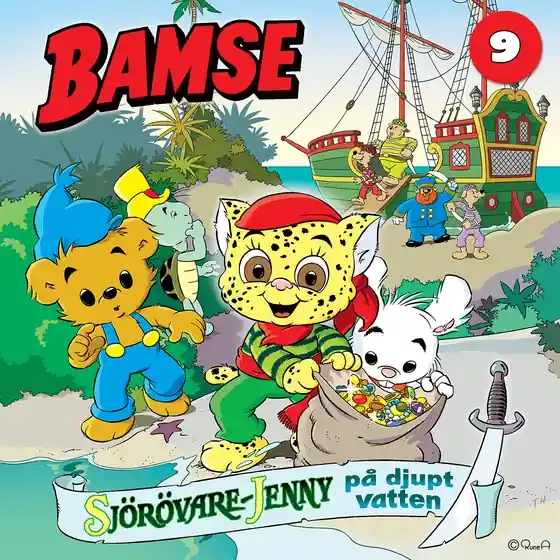 Köp nu Bamse -Sjörövare-Jenny på djupt vatten del 9 (ljudbok) av Susanne Adolfsson