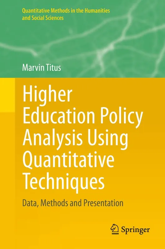 Higher Education Policy Analysis Using Quantitative Techniques | 1:a upplagan Utförsäljning