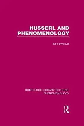 Husserl and Phenomenology | 1:a upplagan Premium