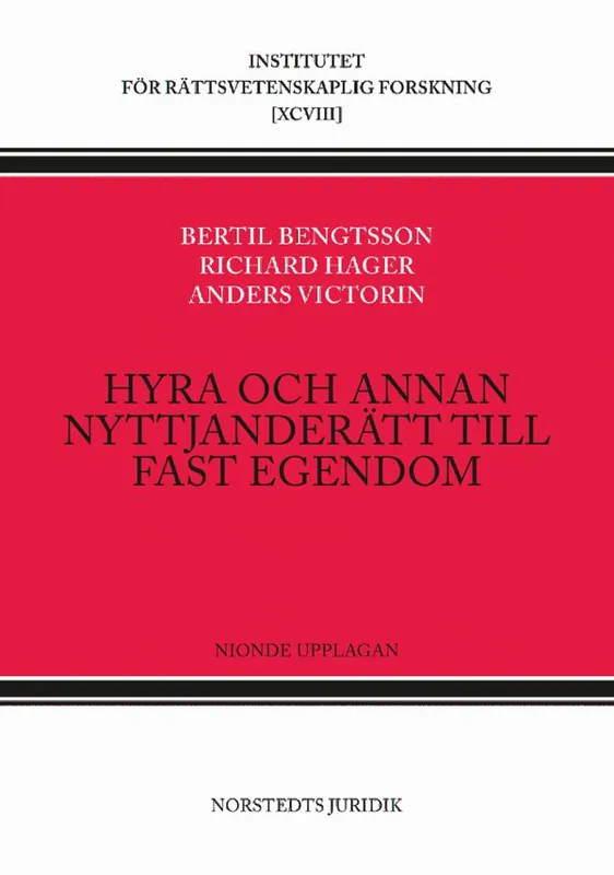 Hyra och annan nyttjanderätt till fast egendom | 9:e upplagan Rabatt