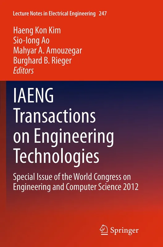 Begränsad tid IAENG Transactions on Engineering Technologies | 1:a upplagan