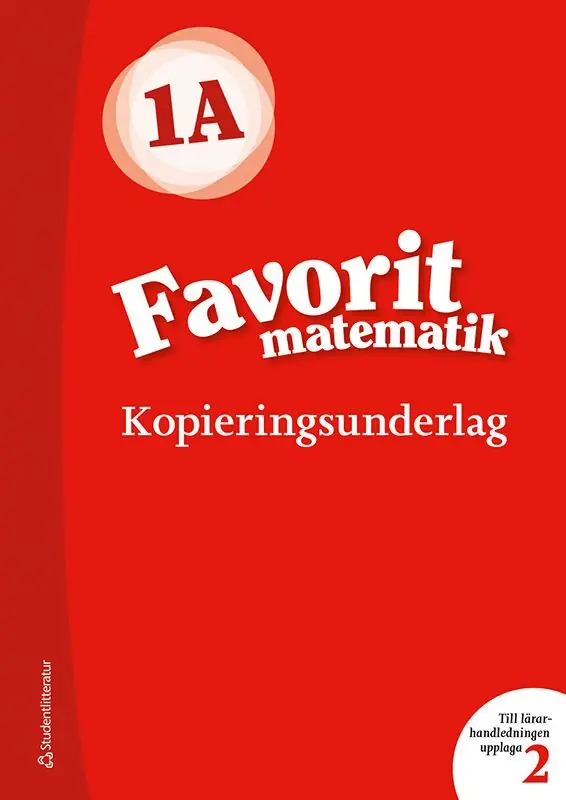 Snabb leverans Favorit matematik 1A Kopieringsunderlag | 2:a upplagan