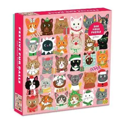 Utförsäljning Festive Furballs 500 Piece Puzzle | 0:e upplagan