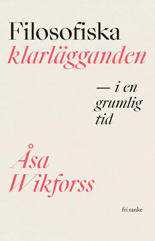 Filosofiska klarlägganden i en grumlig tid | 0:e upplagan Beställ nu
