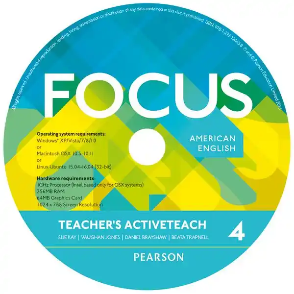 Nedsatt pris Focus AmE 4 Teacher's Active Teach | 0:e upplagan