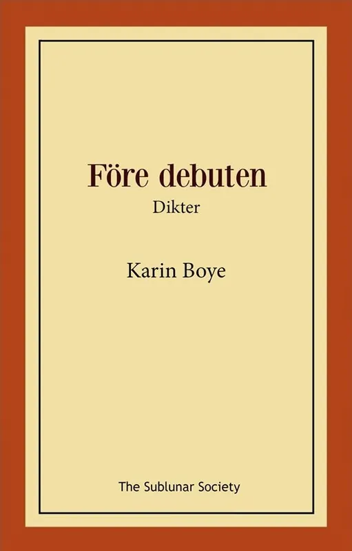 Billigare Före debuten : Dikter | 0:e upplagan