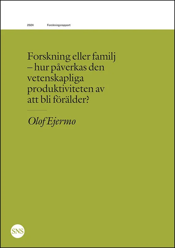 Fynd Forskning eller familj : hur påverkas den vetenskapliga produktiviteten | 0:e upplagan
