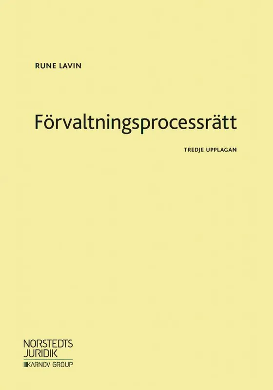 Förvaltningsprocessrätt | 3:e upplagan Begränsad tid